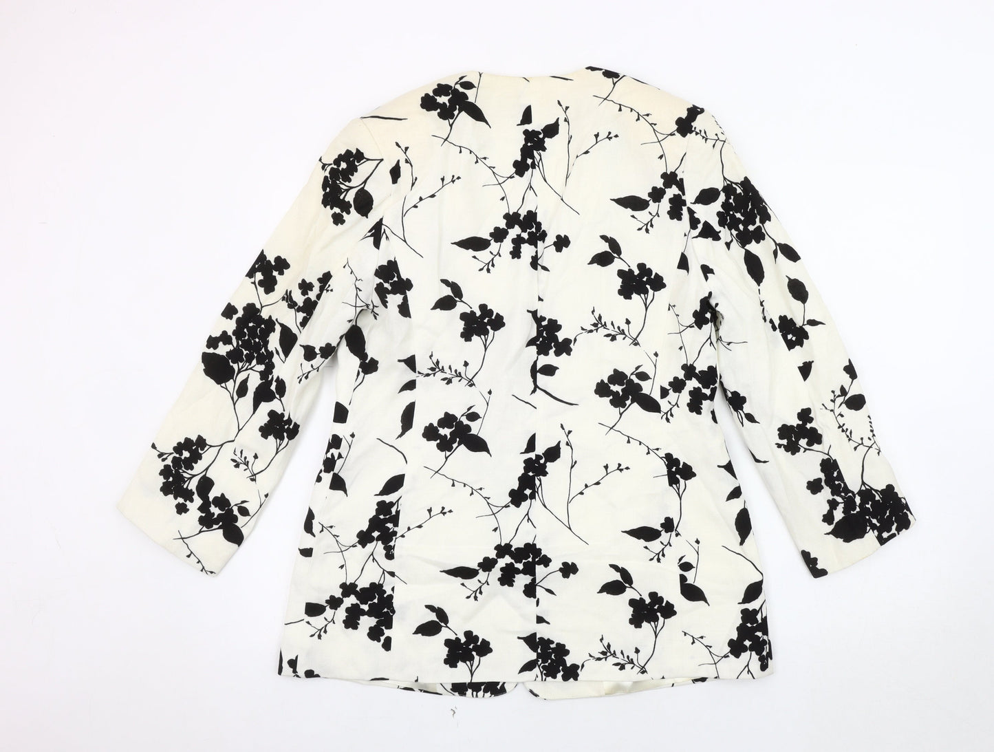 Jacques Vert Women's Black & White Floral Blazer Size 10