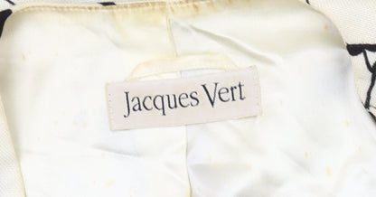 Jacques Vert Women's Black & White Floral Blazer Size 10