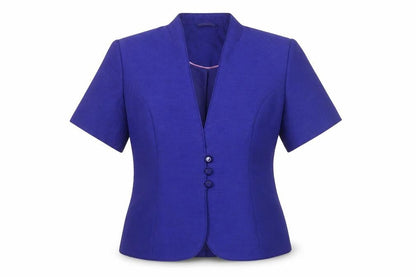 Womens UK Size 10 Eastex Regular Blue Suit Jacket
