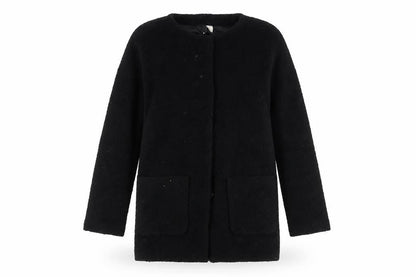 Womens UK Size 4 H&M Black Basic Jacket