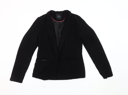 Next Women's Black Blazer - Size 8, Regular Fit, Lined