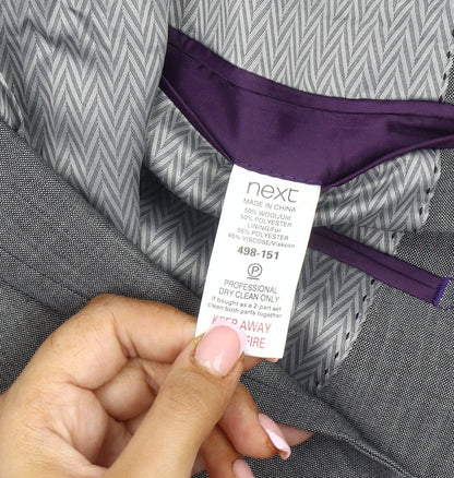 Next Men's Grey Suit Jacket 36R Formal