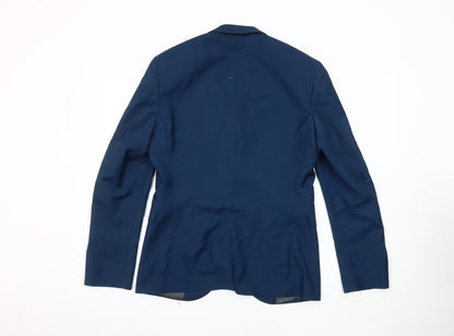 Next Men's Blue Blazer, 38R, Single-Breasted Jacket