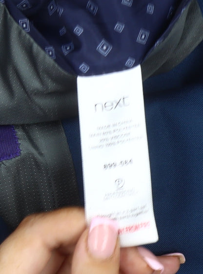 Next Men's Blue Blazer, 38R, Single-Breasted Jacket
