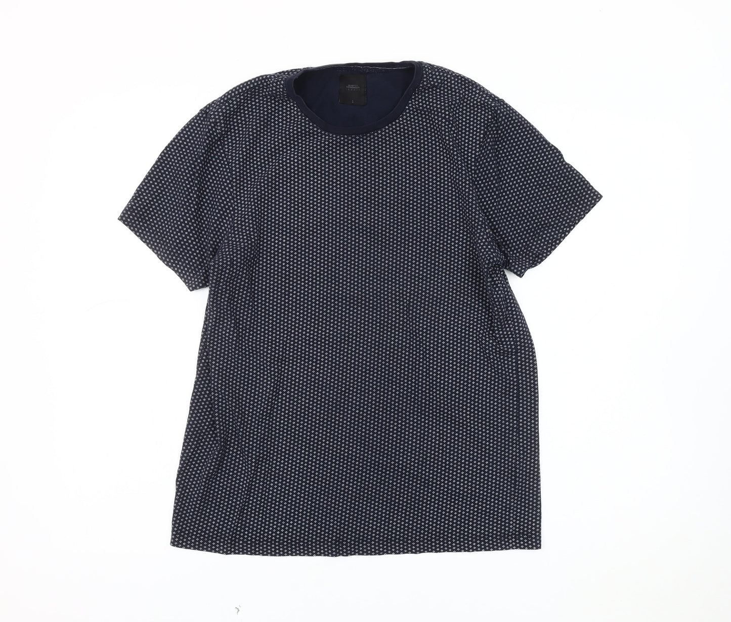 Mens UK Size S Burton Menswear London Blue  T-Shirt
