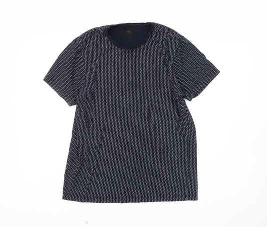 Mens UK Size S Burton Menswear London Blue  T-Shirt