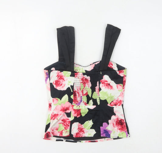 Coast Floral Multicoloured Sleeveless Top Size 8