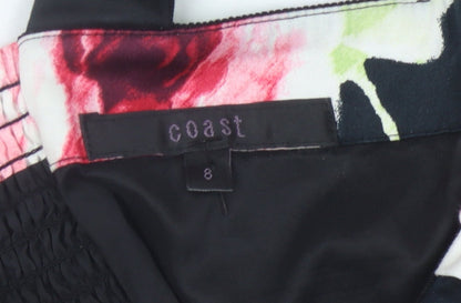 Womens UK Size 8 Coast Multicoloured Camisole Blouse