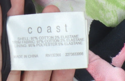 Womens UK Size 8 Coast Multicoloured Camisole Blouse