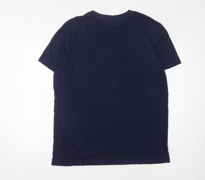 Kappa Men's Blue 4XL T-Shirt Short Sleeve Crew Neck