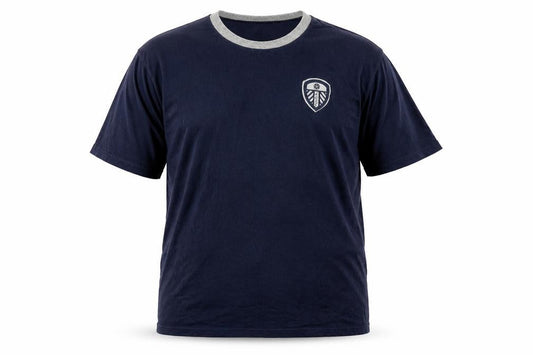 LUFC Men's Blue Ringer T-Shirt - 2XL