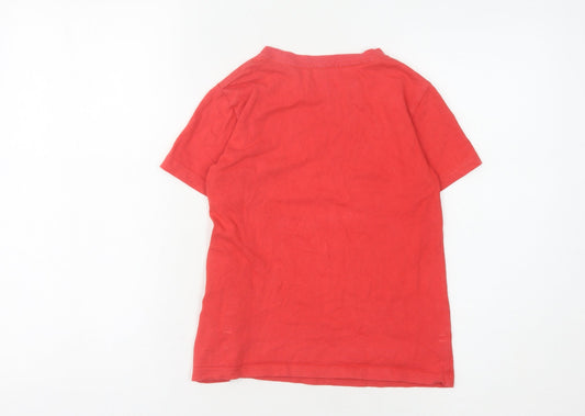 Boys UK Size 6 Years Ralph Lauren Red Basic T-Shirt