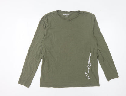 Mens UK Size M JACK & JONES Green  T-Shirt