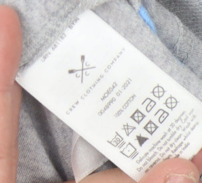 Crew Clothing Men’s Grey Slim Fit Polo - M, Short Sleeve