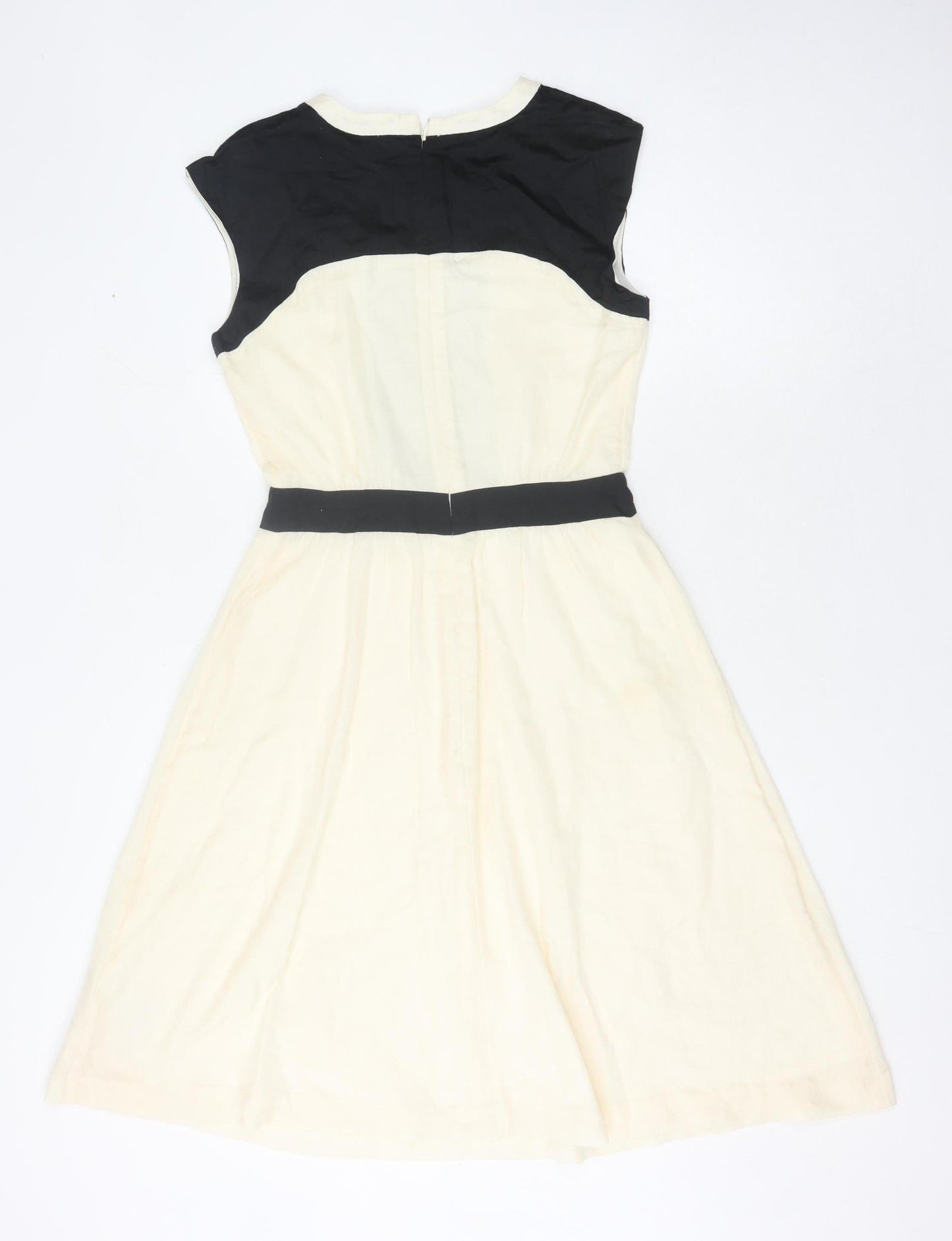 Gap Women's Black & Ivory Fit & Flare Dress, Size 6