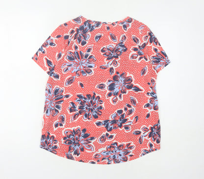 Womens UK Size 14 Marks and Spencer Multicoloured Basic T-Shirt