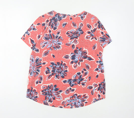 Womens UK Size 14 Marks and Spencer Multicoloured Basic T-Shirt
