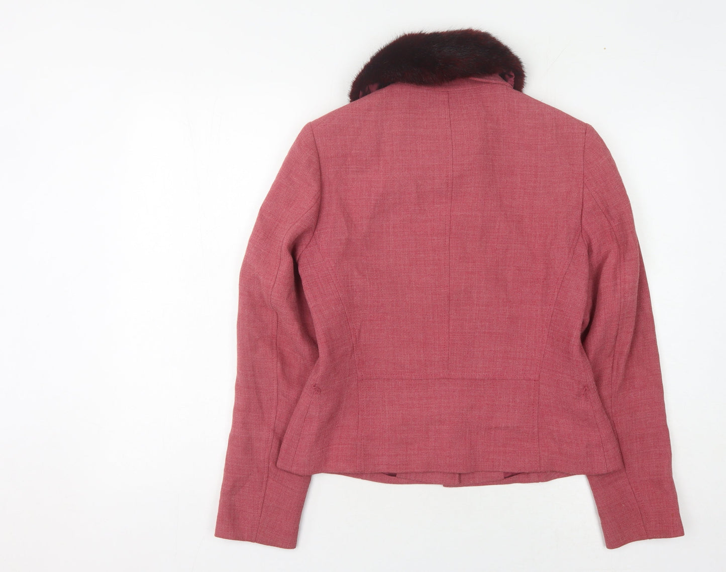 Marks and Spencer Women's Red Blazer UK 10 Shawl Collar