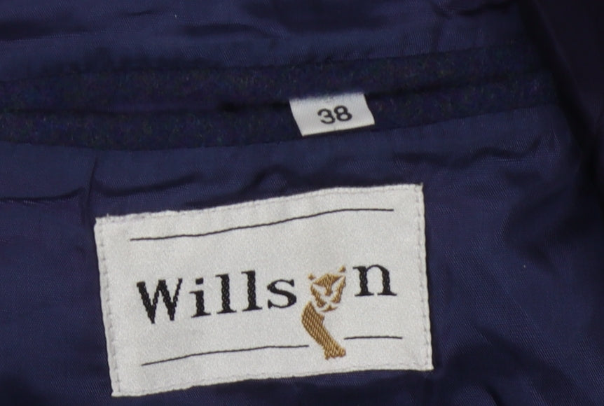 Willson Men's Blue Wool Blazer Jacket Size 38