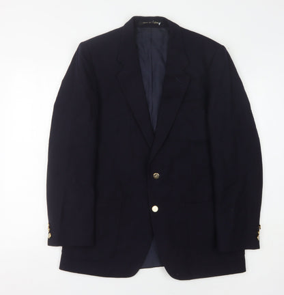 Mens UK Size 40 The Label Regular Blue Suit Jacket