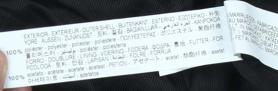 Zara Red Women's Woven Blazer L, Double-Breasted, Lined