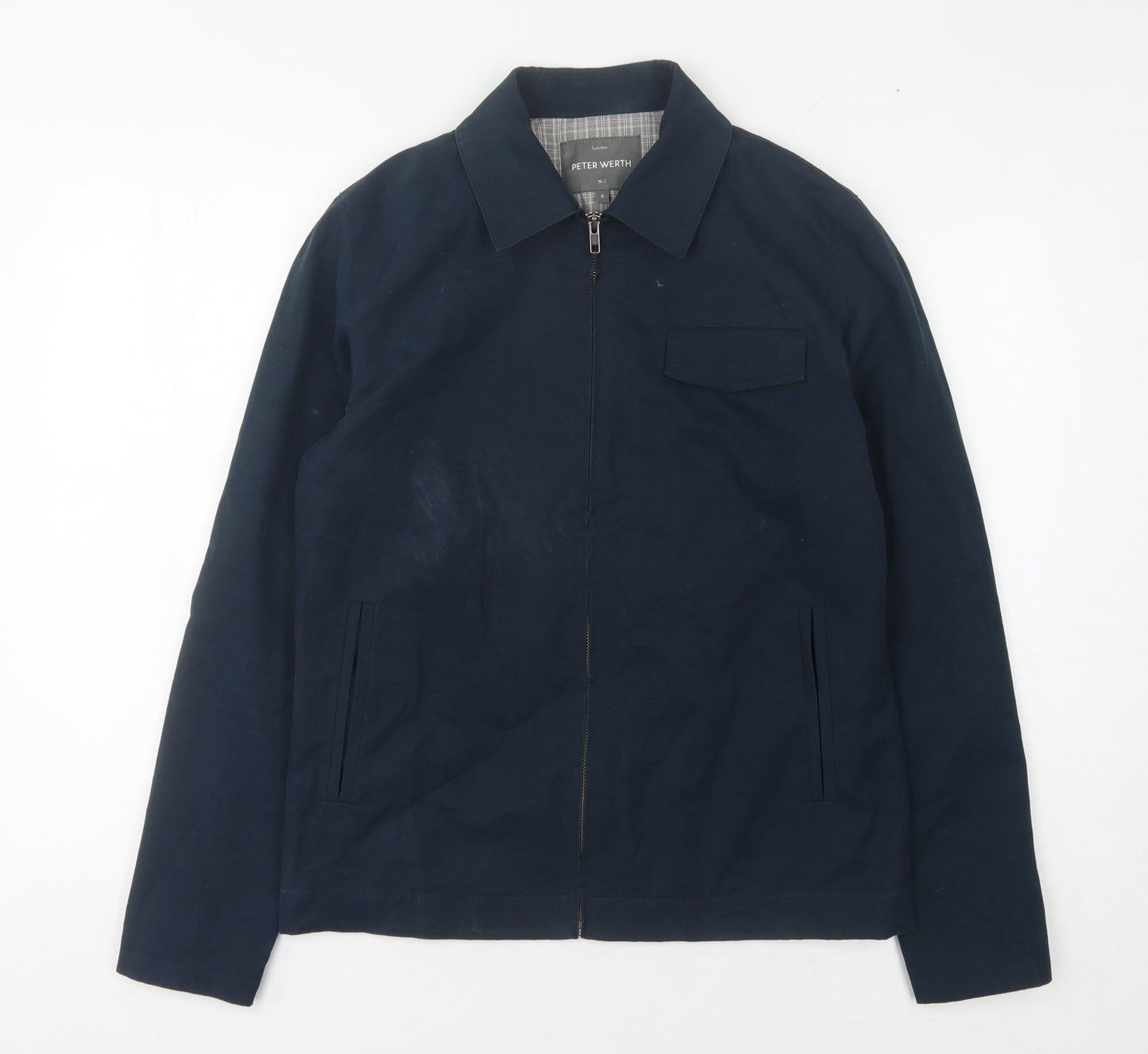 Mens UK Size S Peter Werth Blue Basic Jacket