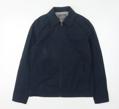 Mens UK Size S Peter Werth Blue Basic Jacket