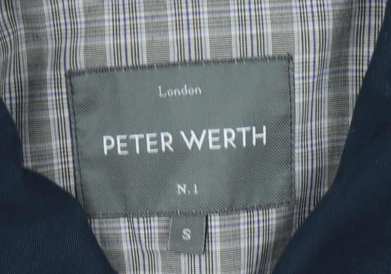 Mens UK Size S Peter Werth Blue Basic Jacket