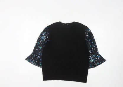 Womens UK Size L Oasis Black Pullover Jumper