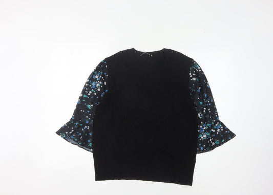 Womens UK Size L Oasis Black Pullover Jumper