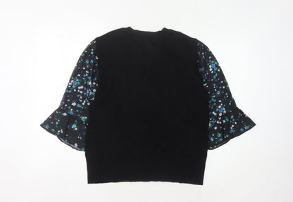 Womens UK Size L Oasis Black Pullover Jumper