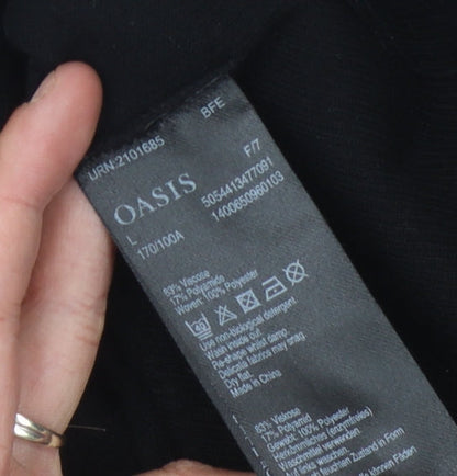 Womens UK Size L Oasis Black Pullover Jumper