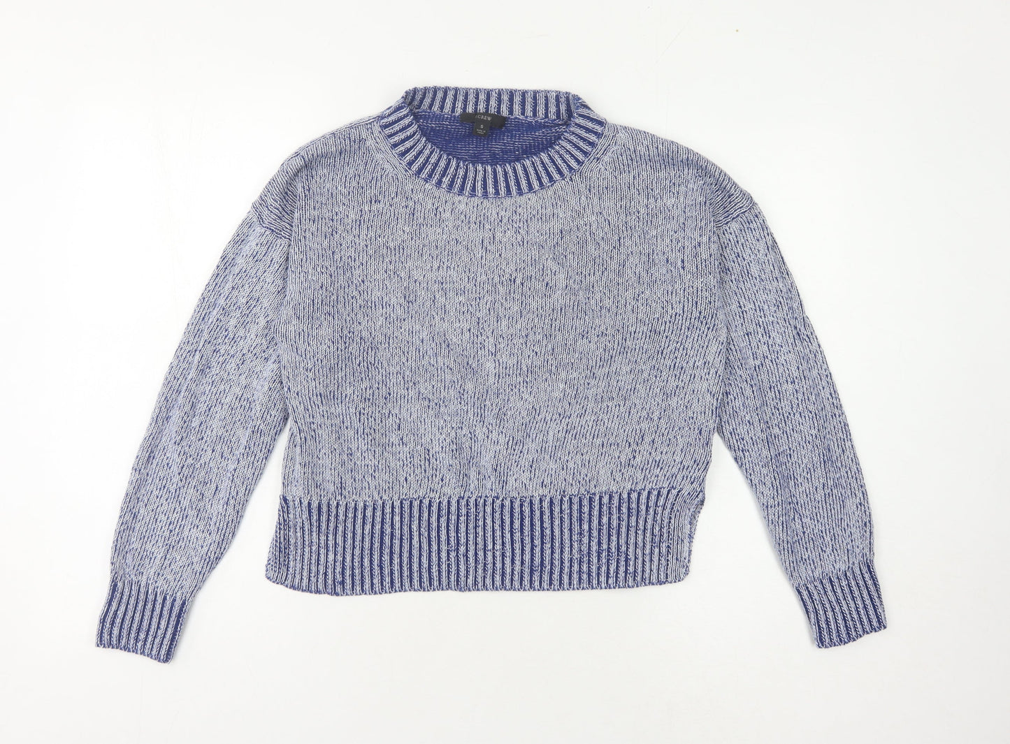 Womens UK Size S J.CREW Blue Pullover Jumper