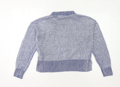Womens UK Size S J.CREW Blue Pullover Jumper