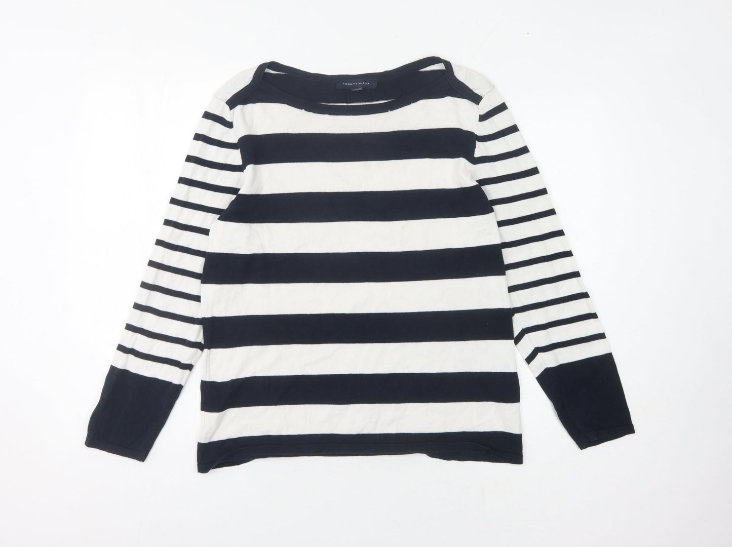 Womens UK Size L Tommy Hilfiger Black Pullover Jumper
