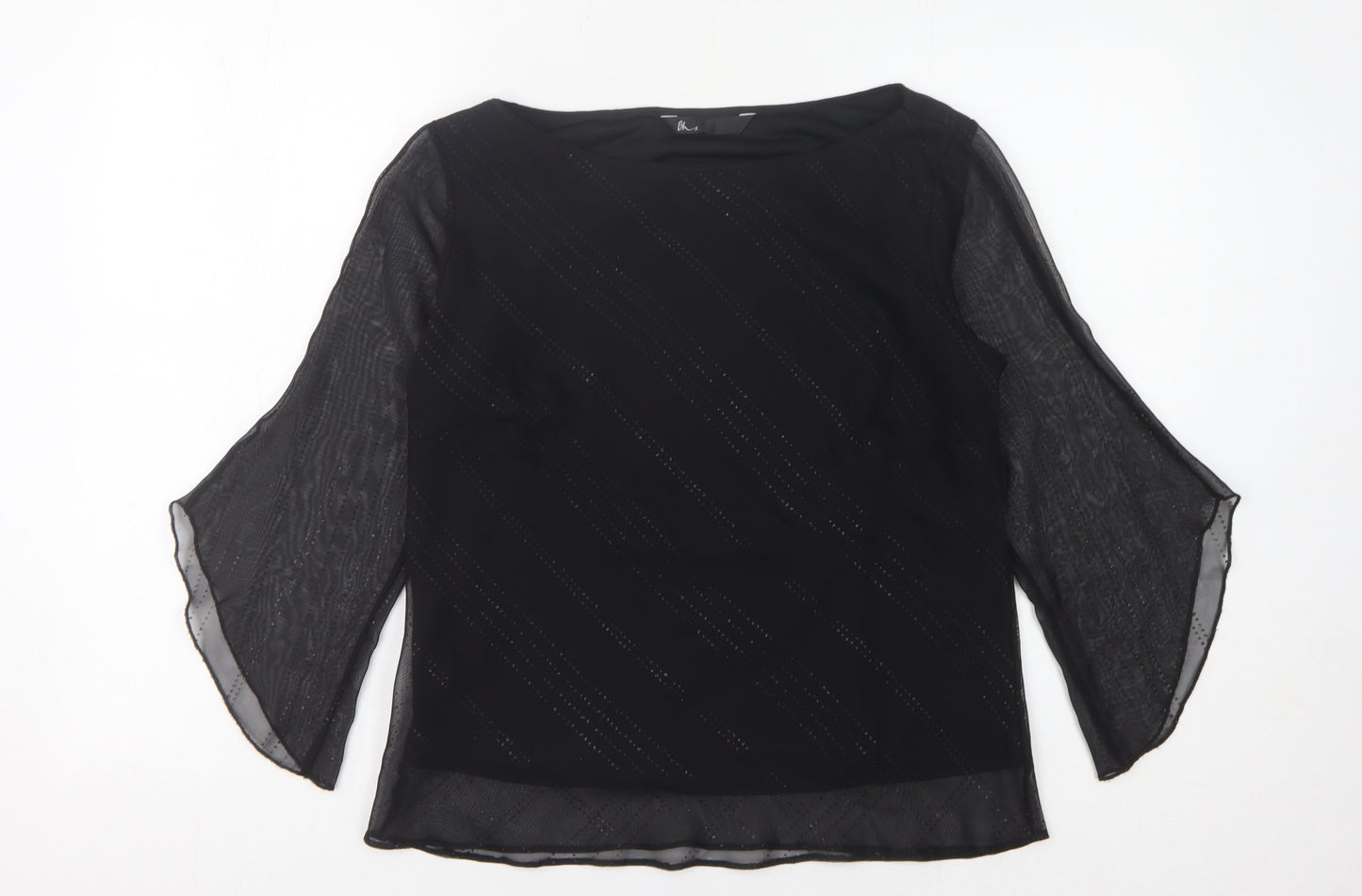 Womens UK Size 12 BHS Black  Blouse