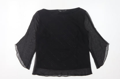 Womens UK Size 12 BHS Black  Blouse