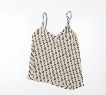 Womens UK Size S Pull&Bear Beige Camisole Tank