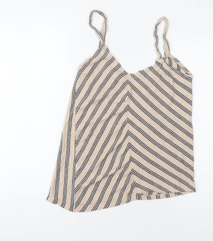 Womens UK Size S Pull&Bear Beige Camisole Tank