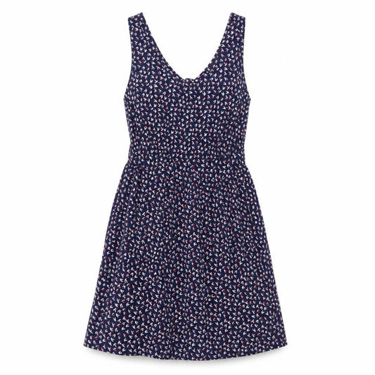 Pussycat London Women's Blue V-Neck Fit & Flare Dress XS
