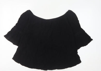 Miss Selfridge Black Blouse Women’s Size 14