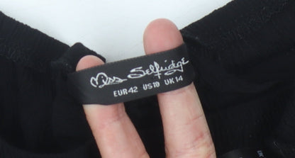 Miss Selfridge Black Blouse Women’s Size 14
