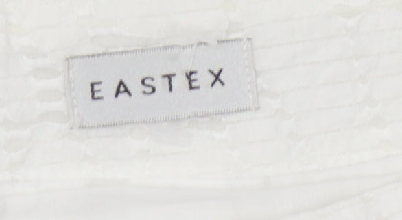 Eastex Women's White Midi Skirt, Size 12, Viscose Blend