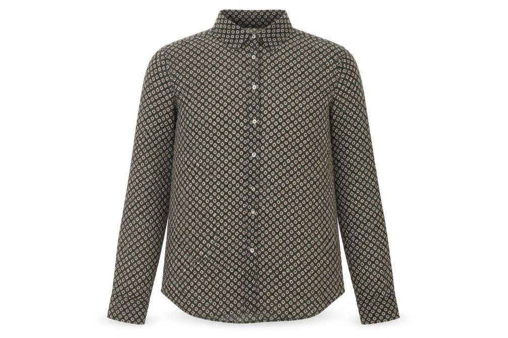 Womens UK Size 6 Zara Basic Green Basic Button-Up