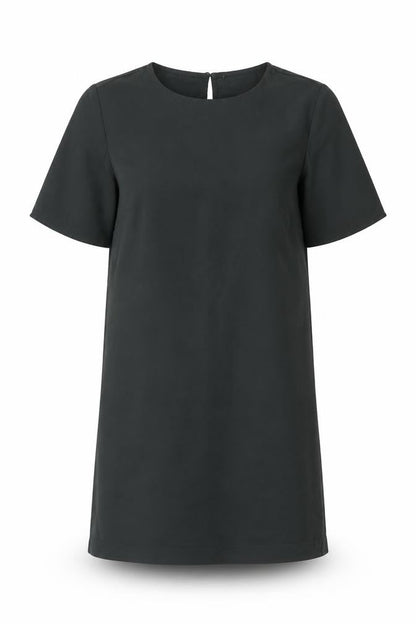 H&M Women's Green Shift Dress - Size 8, Short Sleeve