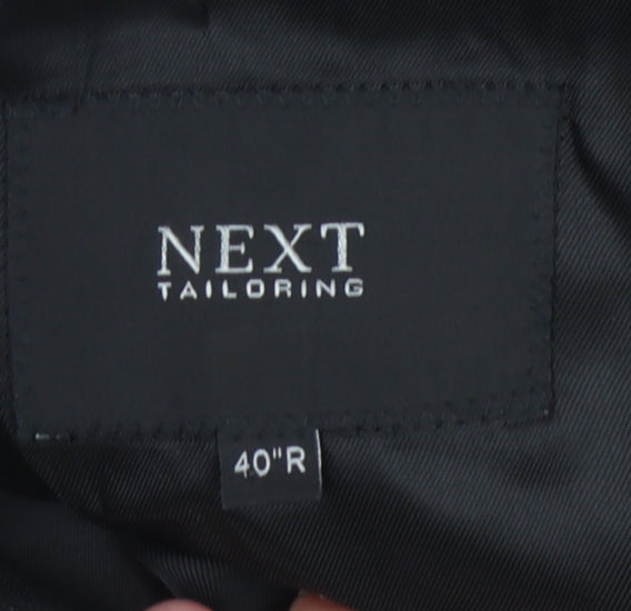 Mens UK Size 40 NEXT Regular Black Suit Jacket