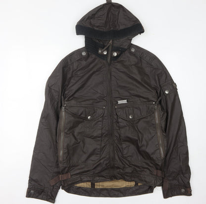 Unisex Adults UK Size M Duck and Cover Brown Parka Coat