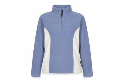 Trespass Women's Blue Small 1/2 Zip Fleece Pullover