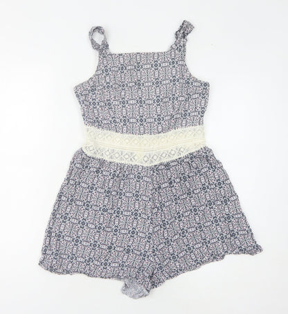 Miss Selfridge Women's Floral Playsuit Size 10 Petites