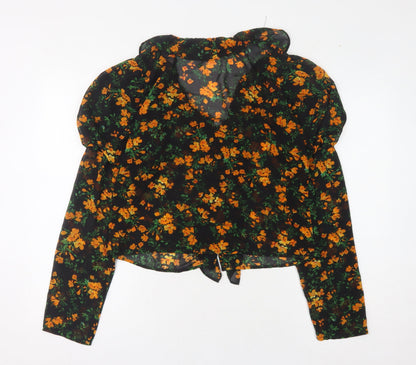 Nasty Gal Women's Multicoloured Floral Blouse Size 12
